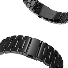 Prime - ile Uyumlu Galaxy 46MM / 3 45MM / Gear S3 Kordon Klipsli Metal Kordon 04 - Gümüş