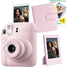 Prime Mini 12 Pembe Fotoğraf Makinesi-20'li Film-Çerçeve ve Kare Albüm Seti