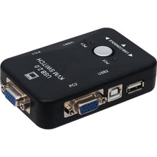 Prime 2 Port USB Kvm Switch, 2 Kasa 1 Monitör Switch, 2 Bilgisayarı Tek Elden Yönetin,