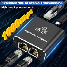 Prime 1 Gigabit Ethernet Anahtarı 2 Bağlantı Noktalı 1000MBPS, 1 Ila 2 Ethernet Splitter, Lan Ağ Anahtarı 1-2 Gigabit Ağ Bölücü, Bilgisayar, Hub, Anahtar, Yönlendirici ZR861