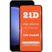 Prime Galaxy S23 Fe ile Uyumlu Tam Kaplayan 21D Temperli Ekran Koruyucu Cam