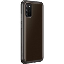 Prime Galaxy A02 Soft Clear Cover Yumuşak Şeffaf Kılıf, Siyah EF-QA025T