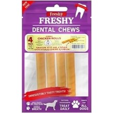 Prime Freshy Freshyfreshy Tavuk Eti ve Ciğer Dolgulu Deri Çubuk 4 Adet 120 gr