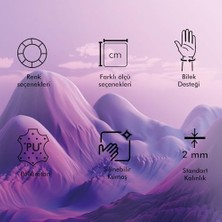 Prime - Dörtgen Bilek Destekli Mouse Pad | Konfor, Kaymaz Taban, Ergonomik, Yumuşak, Ev,ofis (Mavi)
