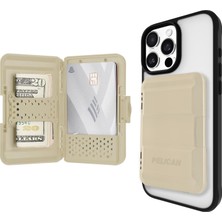 Prime Manyetik Cüzdan ve Kart Tutucu - Ağır Hizmet Tipi Geçmeli Magsafe - Çıkarılabilir Sert Kabuk - 14 Pro Max/ 14 Pro/ 14/13 Pro Max/ 13 Pro/ 12 Pro Max Için - Çöl Tanı