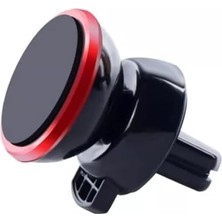 Prime Araç Telefon Tutacağı Güçlü Mıknatıs / 360° Dönme/metal Gövde, Manyetik Cep Telefonu Tutacağı, Tüm Telefonlar Için Gösterge Panelinde Yapıştırma, 6 Mıknatıslı Son Teknoloji, Kırmızı