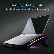 Prime Gt Rgb Gaming Notebook Soğutucu Siyah