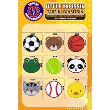 Ütü ile Yapışan Yama, Karışık Set-3 (9 Adet) Ütüyle Yapışan Nakış Dokuma Aplike Patch