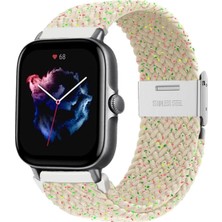 Prime - Haylou Solar LS05 ile Uyumlu Galaxy Gear S3 3 45MM 46MM Kordon Metal Klipsli Örgü