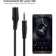 Prime 3.5 mm Aux Uzatma Kablosu - Yüksek Kaliteli Ses ile Mükemmel Bağlantı, Dayanıklı ve Esnek, Evrensel Uyumluluk ve Kolay Kullanım, Siyah (10METRE, Erkek-Diş)