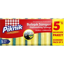 Prime Piknik Bulaşik Süngeri 5'li Oluklu