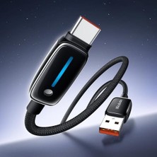 Prime CA-0020 Usb-A To Usb-C 6A Akıllı Şarj Kablosu 1.2m Siyah
