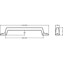 Prime 4583 Modern Kulp Antik Renk 160 mm Antik Tek Ebat SSY4583 0160 Abm