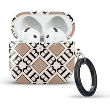 Prime Burga Airpods 4 ile Uyumlu Kılıf, Monogram