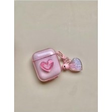 Prime 2. Nesil Ile Uyumlu Kalpli Kulaklık Kılıfı, Pembe