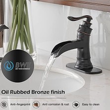 Prime Şelale Çıkışı, Tek Kollu Lavabo Musluğu, Lavabo Armatürü, Orb Yağı Ovulmuş Bronz, 9233