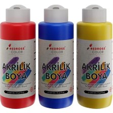 Prime Kırmızı, Mavi, Sarı Akrilik Boya 3'lü Set 3X120 ml