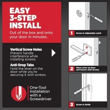Prime 97200-816 Tustin Hall/closet Lever, Iron