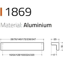 Prime Uzun Kulp Siyah Renk 160 mm