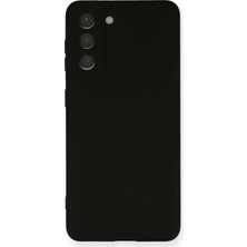 Prime Galaxy S21 Fe ile Uyumlu Kapak Içi Kadife Kamera Korumalı Lansman Silikon Kılıf - Siyah