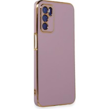 Prime Oppo A16 Için Kılıf Olive Plated Lila [A16 ile Uyumlu Kılıf - Lila]