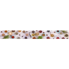 Prime Mutfak Tezgah Arası Folyo Kaplama Folyosu Baharat Otlar 60X200 cm