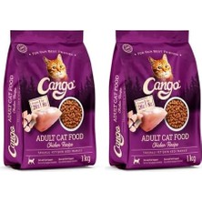 Prime Cango Yetişkin Kedi Maması Tavuk Etli 1 kg 2 Li