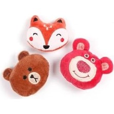 Prime Peluş Vahşi Hayvan Kafası Sevimli Kedi Oyuncağı 7 cm