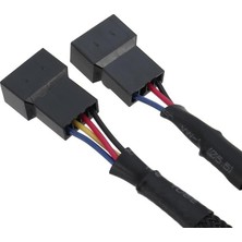 Prime 5353 Fan Çoklayıcı 2 Port Y Pwm 4 Pin Splitter Çoklayıcı Switch Örgülü Kablosu (5353-2'LI Port)