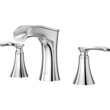 Pfister Jaida Banyo Lavabo Bataryası 20 cm Yaygın, 2 Kulplu 3 Delikli, Parlak Krom LF049JDCC