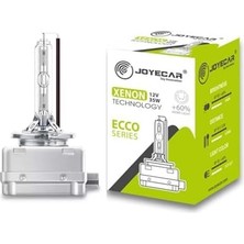 Prime Joyecar D1S Far Ampulü, 12V 35W, 6000K Beyaz Işık,%60 Daha Fazla Aydınlatma, Ecco Serisi