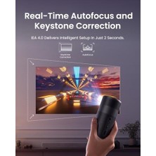 Prime By Capsule Air, Dünyanın En Küçük Tv Projeksiyon Cihazı, Sadece 650G, 2 Saat Oynatma, Otomatik Odak - Siyah