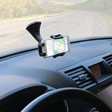 Prime Araç Telefon Tutucu – 360° Döner Vakumlu Stand, Otomatik Kilit Sistemi, Uyumlu, Güçlü Sabitleme, Tek Elle Kolay Kullanım