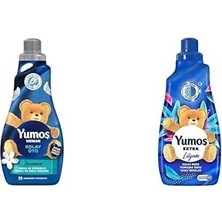 Prime Yumoş Uzman Kırışıklık Karşıtı 50 Yıkama Konsantre Çamaşır Yumuşatıcısı (1 x 1200 Ml) ve Yumoş Çamaşır Yumuşatıcısı Lilyum 1440 ml