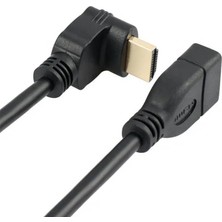 Prime PX-4667 HDMI Dişi Erkek Uzatma, 1 Metre 90 Derece HDMI Uzatma Kablosu HDMI Uzatma, L Tip HDMI Uzatma, 1 Metre HDMI Uzatma