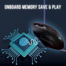 Prime Rapoo V30L 7000DPI Kablosuz/kablolu Oyuncu Mouse