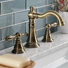 Prime Musluk FSC19733ACL Amerikan Klasik Geniş Banyo Musluğu, Antik Pirinç