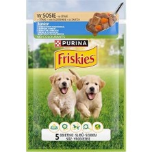 Prime Friskies Yavru Köpekler Için Tavuklu Havuçlu Yaş Mama 85 Gram
