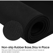 Prime Süper Kalite 90X40 Büyük Boy Xxl Mouse Pad Kauçuk Alt Taban, Yumuşak Kumaş Oyuncu Mousepad, Bilgisayar ve Dizüstü Bilgisayar Uyumlu 90 40 Mouse Pad (Düz Siyah)