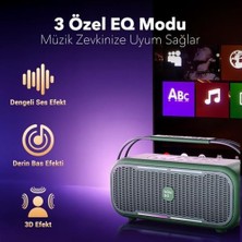 Prime C2 60W Taşınabilir Rgb Bluetooth Hoparlör Ipx4 Parti Speaker Yeşil