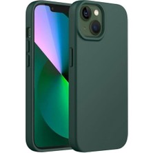 Prime 11 Ile Uyumlu Lansman Kılıf Ince Sıvı Silikon 3 Katmanlı Tam Kaplamalı Yumuşak Jel Kauçuk Telefon Kılıfı (Haki Yeşil)
