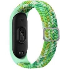 Prime Mi Band 3 Ile Uyumlu Krd, 49 Örgü Kordon, Yeşil