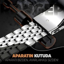 Prime ile Uyumlu Prestige Model Çelik Kordon Galaxy 8 44MM/40MM/ 46MM Için Katlanır Toka Mekanizmalı 8 Strap Paslanma Yapmayan Galaxy 8 Kordon