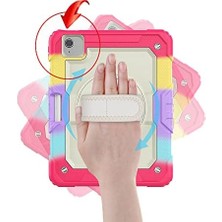 Prime iPad Air 4 10.9" ile Uyumlu Kılıf Renkli Strap Zırh A2072 A2316 A2324 A2325 Yeşil