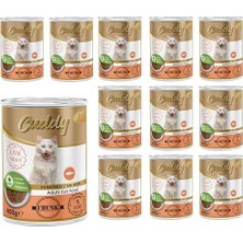 Prime Cuddy Yetişkin Kedi Somonlu ve Jöleli Konserve Mama 400 gr x 12 Adet