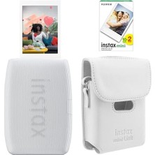 Prime Mini Link 3 Beyaz Akıllı Telefon Yazıcısı Beyaz Çanta ve 20'li Mini Film