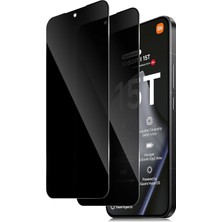 Prime - Mi 15T - Mi 15T Pro ile Uyumlu Hayalet Ekran Koruyucu Kırılmaz Cam Tam Kaplar Temperli Privacy