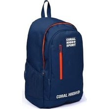 Prime Sport Lacivert Üç Bölmeli USB Şarjlı Kulaklık Çıkışlı Sırt Çantası 23232