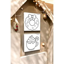 Prime 2'li Tuval Set Baskılı (Fincan ve Süs) 20X20CM
