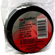 Prime 3m Temflex 2155 Kauçuk Elektrik Bandı, 1.9 cm x 6.7 M, Siyah, Kendinden Kaynaşan Yalıtım Bandı, 1 Rulo
